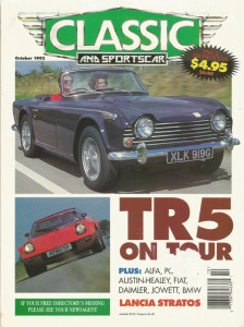 CLASSIC & SPORTSCAR 1993 OCT - STRATOS, TR5, DB18, FIAT ABARTHS*
